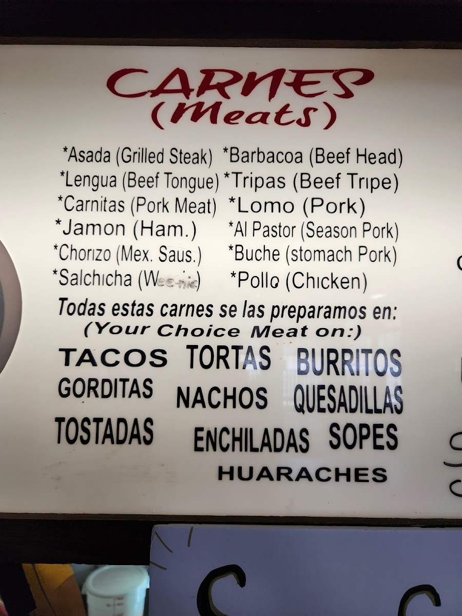 Los Desvelados Menu - Image 2